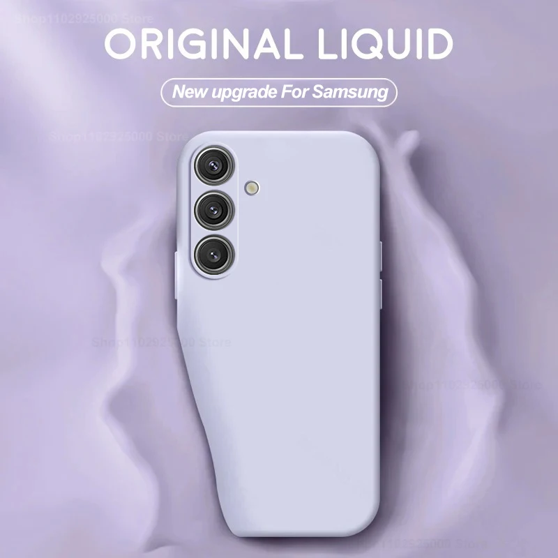 S24 S23 S22 Plus Ultra Case Original Liquid Silicone Phone Cases For Samsung Galaxy S24 S23 S22 Plus Ultra S24Ultra Soft Cover