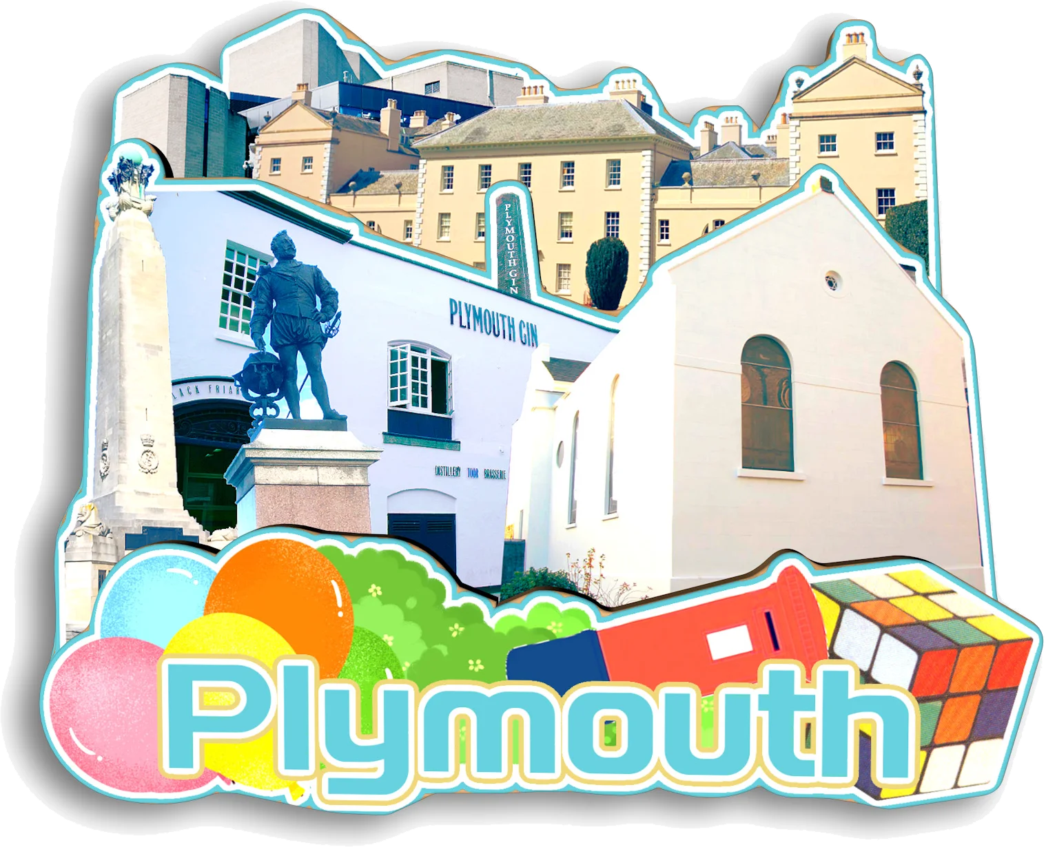 Windsor Sheffield Cardiff Nottingham Newcastle Leicester Plymouth Norwich AberdeenUK Fridge Magnet Travel Souvenir Gift