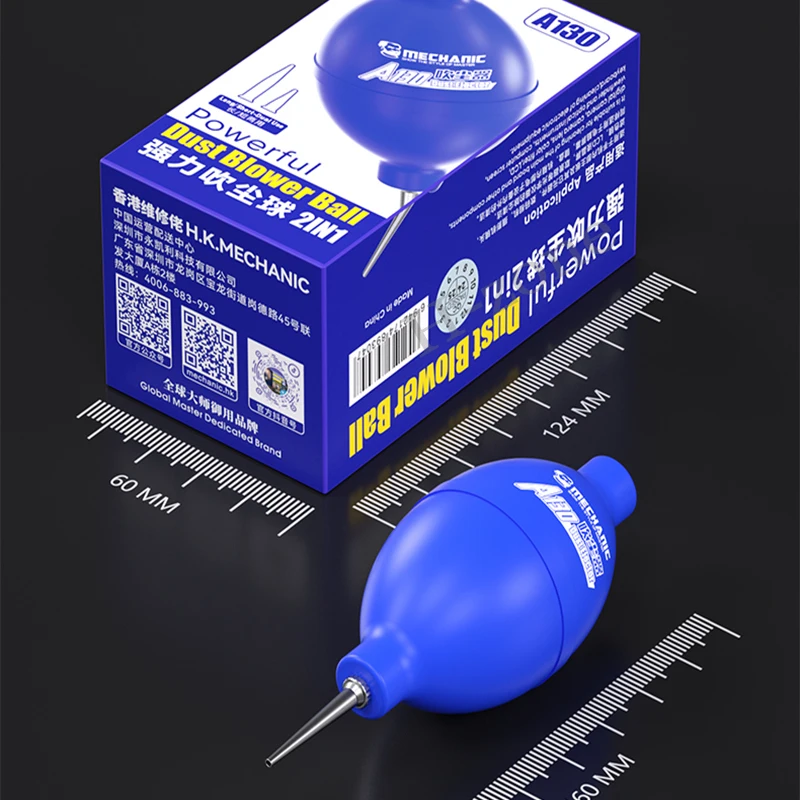 MECHANIC A130 휴대폰용 강력한 먼지 날림 공, 부드러운 고탄성 키보드 마더보드 청소 도구, 2 in 1