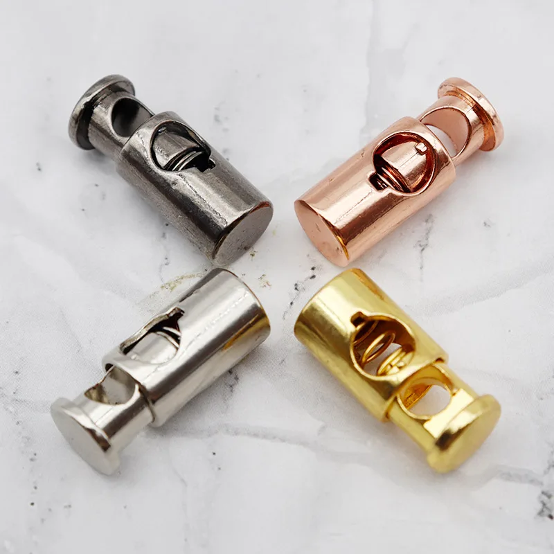 Weiou(20Pcs/10sets) Luxury Shoe Buckle Stoppers Zinc Alloy Metal Cord Lock Hollow Spring Buckles Drawstring Stops Accessories