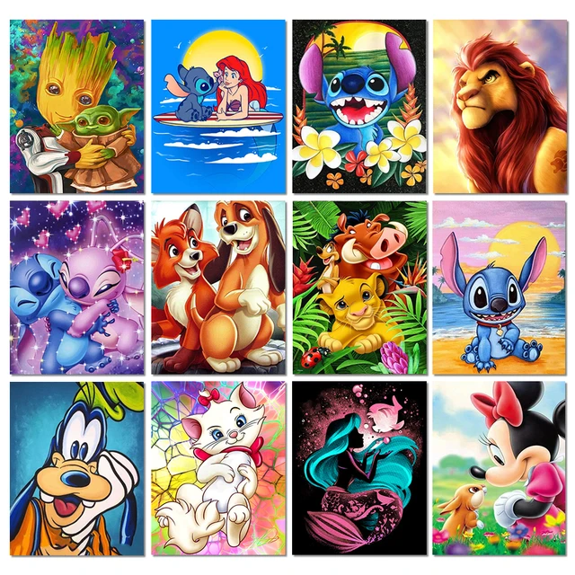 5D Diamond Painting Stitch Disney Diamond Art Full Drill Cross