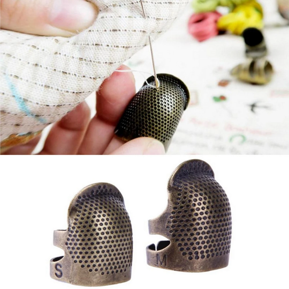 Retro Finger Protector Antique Thimble Ring Handworking Needle Thimble Needles Craft DIY Household Sewing Tools Accessories