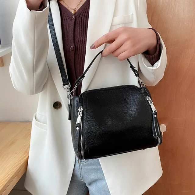 100% Genuine Leather Women Handbags Cowhide Fashion Women Shoulder Bag Luxury Ladies Messenger Bags High Quality Female Tote Bag 3