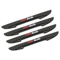 4Pcs Car Logo Anti - Collision Strip Door Bumper Protector Stickers (Audi)