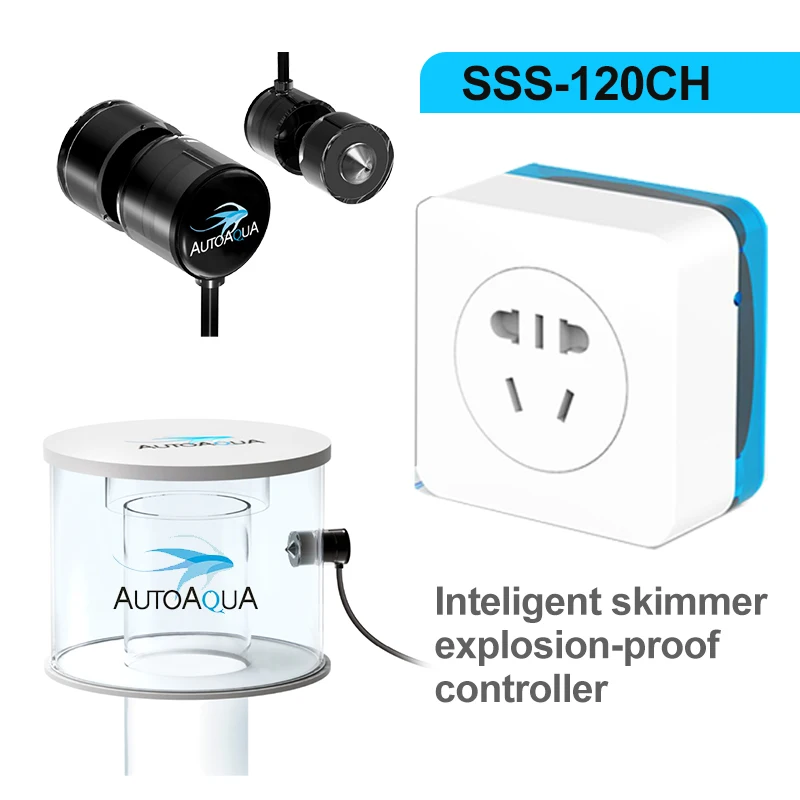 

AUTOAQUA SSS-120CH Second Generation Smart Skimmer Explosion-proof Controller, Intelligent Aquarium Automatic Anti-overflow