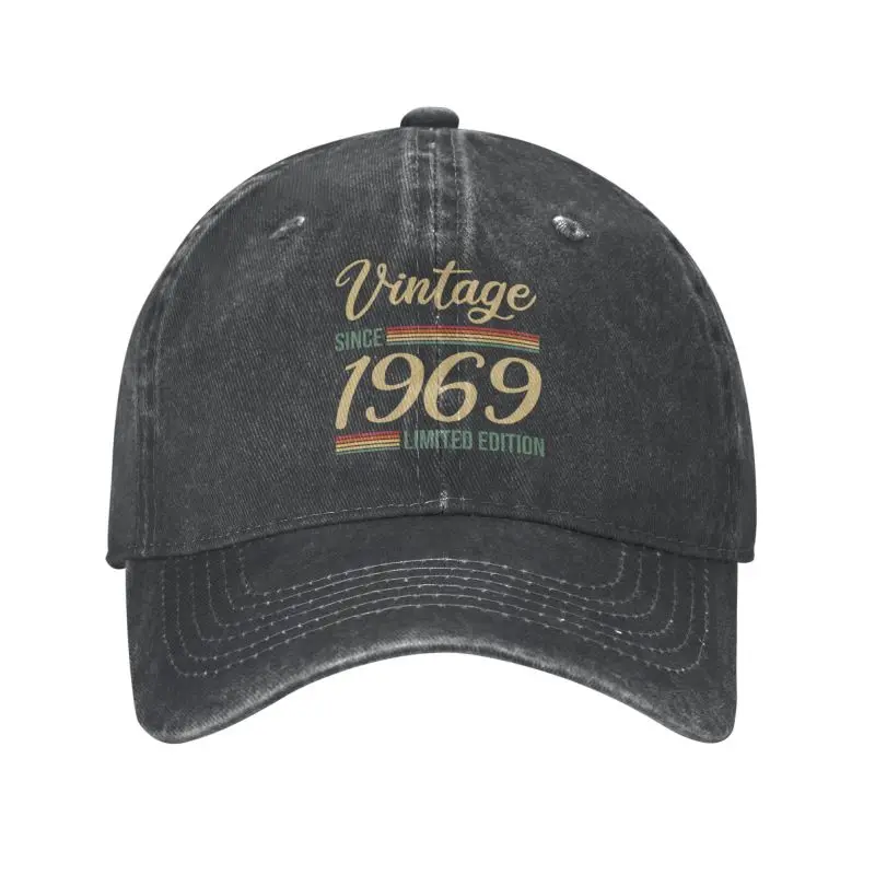 

Custom Cotton Vintage Since 1969 Limited Edition Gift Baseball Cap for Men Women Breathable Dad Hat Streetwear