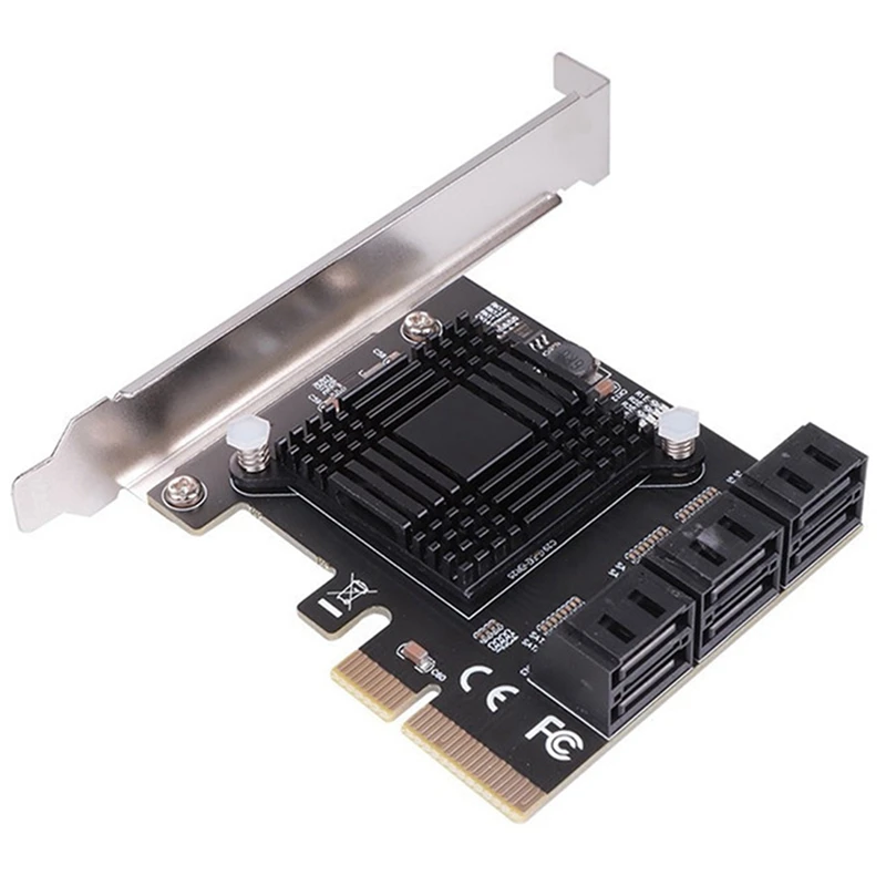 

HOT-SATA 3 PCI Expansion Card PCI-E/PCIE SATA Controller SATA Multiplier SATA3 6Gbps Asmedia ASM1166 Chip For HDD SSD