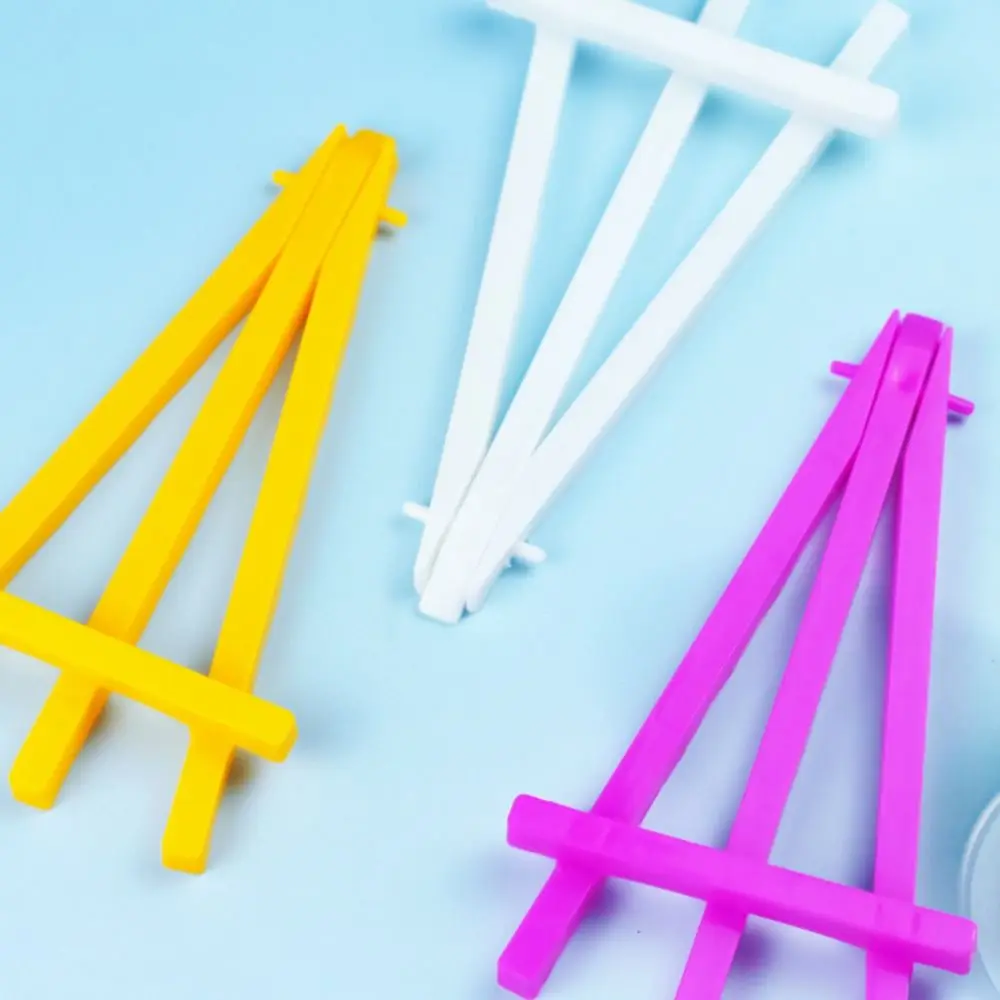 5pcs Plastic DIY Crafts Cards Holder Photo Display Desk Decoration Canvas Easel Mini Display Easel Drawing Tripod Sketch