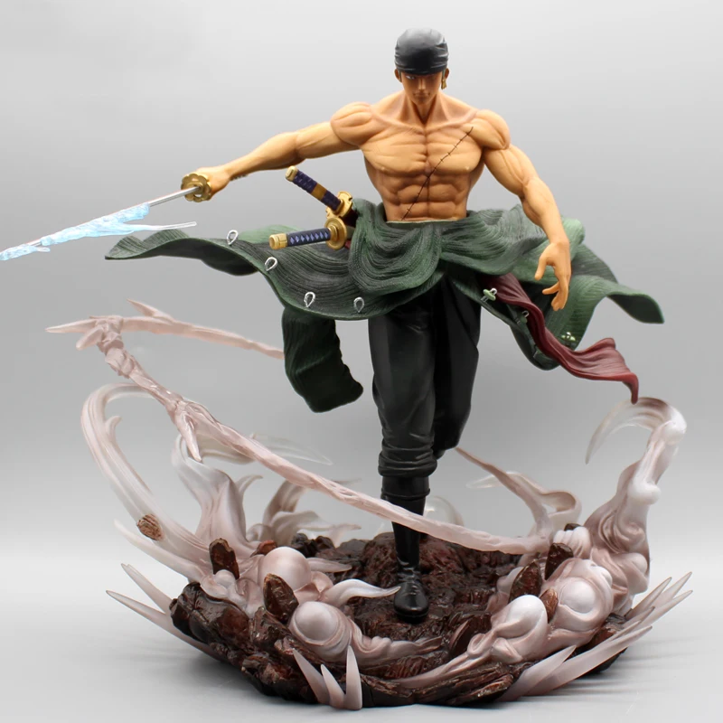 

One Piece Roronoa Zoro Figure Hunter Fan Action Figurines Gk Collection Model Anime Statue Dolls Toys For Kid Replaceable Head