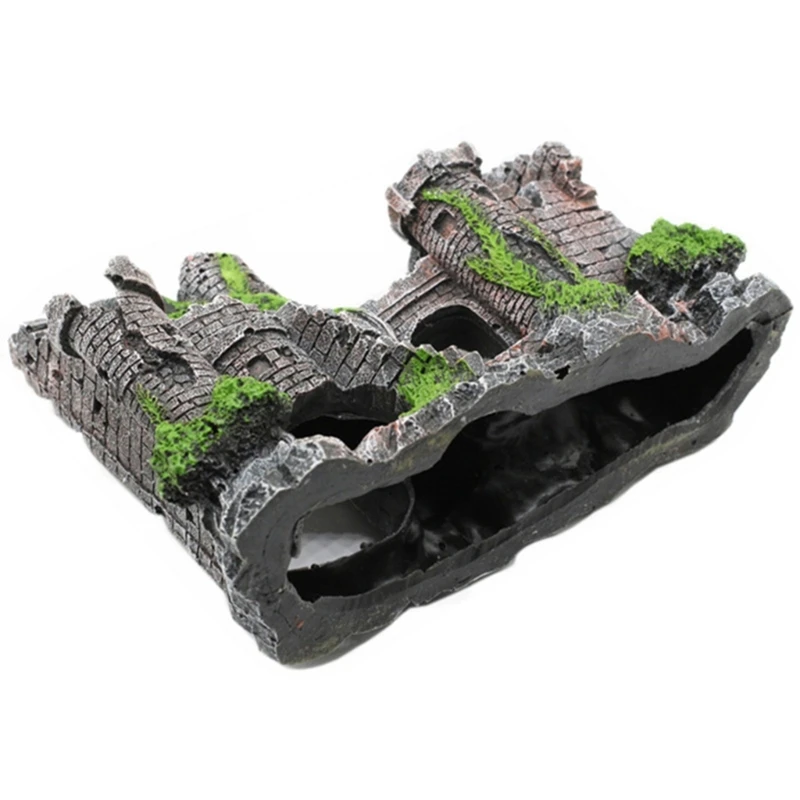 Aquarium Castle Resin Decorations Aquarium Landscaping Castle Fishtanks Decors