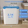 Washing Machine, 14 20 28 40 Lbs Twin Tub, Laundry Compact Washer Spinner Combo With 40lbs Capacity, And 16Lbs Spinner Dryer 3
