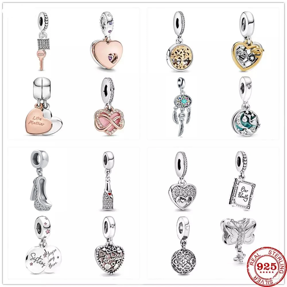 925 Sterling Silver Jewelry Making Pandoras Sparkling Wine Bottle