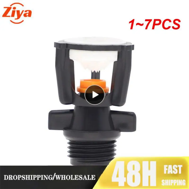 

1~7PCS 3/4" Male Thread Automatic Rotating Sprinkler Scattering Nozzle 360 Degree for Garden Lawn Vegetable Planting Sprinklers