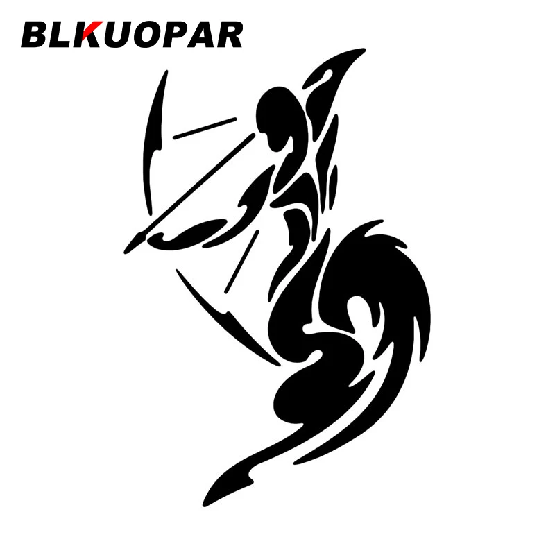 

Забавные автомобильные наклейки BLKUOPAR с символом Стрельца, устойчивые к царапинам виниловые наклейки, Креативные аксессуары для кондиционера воздуха ATV