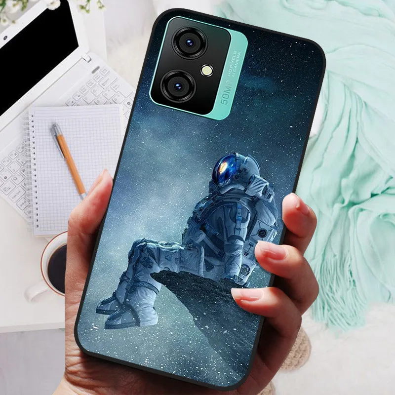 Silicone Soft Lions Cat Black Bumper Protective Case Cover