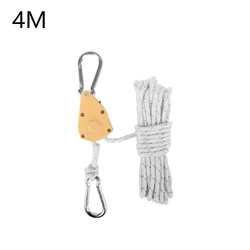 Adjustable Non-Slip Tent Pulley Hook for Camping and Outdoor Activities (White)