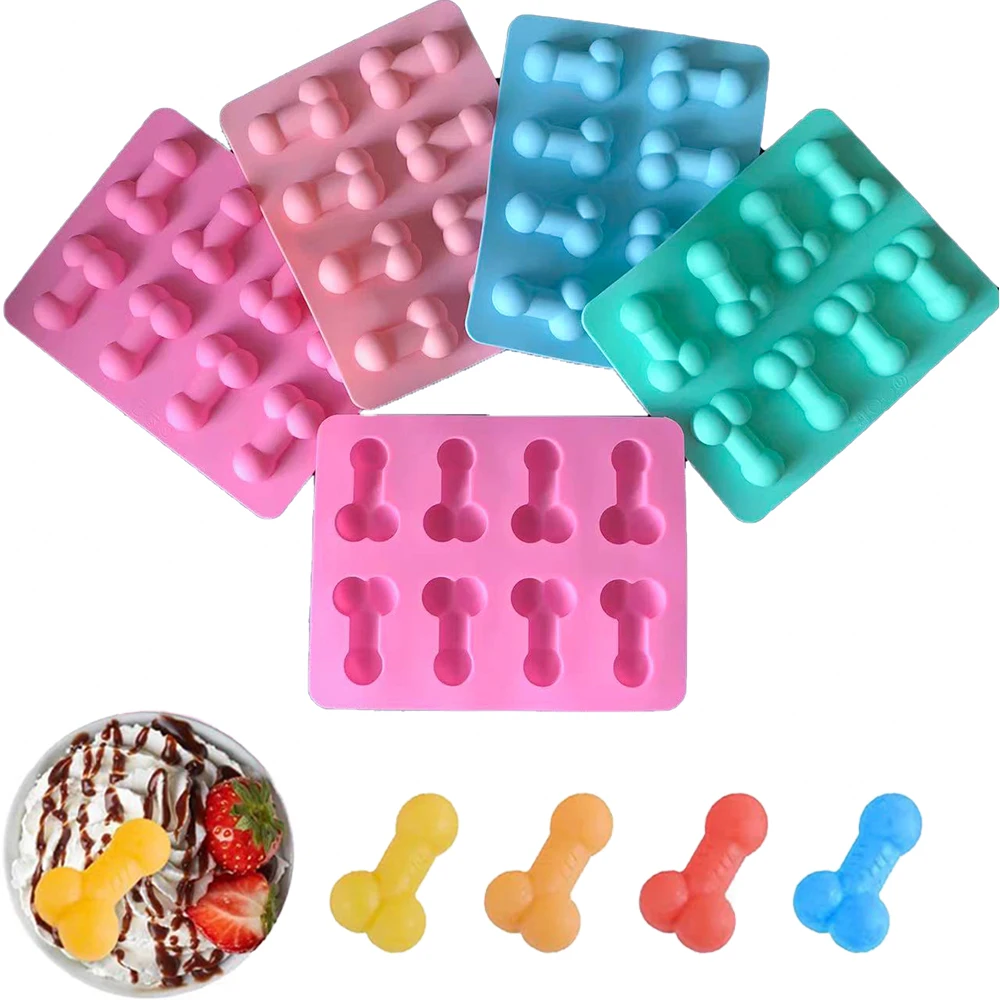 Funny Silicone Ice Cube Tray prank Mold Night Party Ice Maker Penis Ice Tray  US