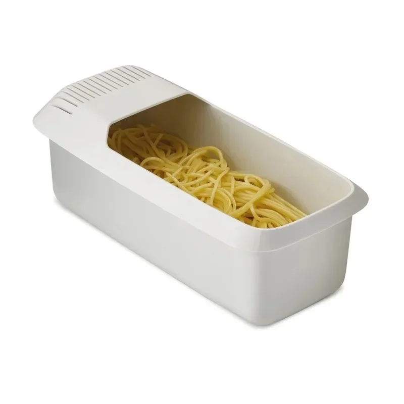 New Kitchen Storage Box, Drainage Storage Basket, Plastic Pasta Box, Washing and Cooking Dual-use Box, Microwave Heating LIJIAO