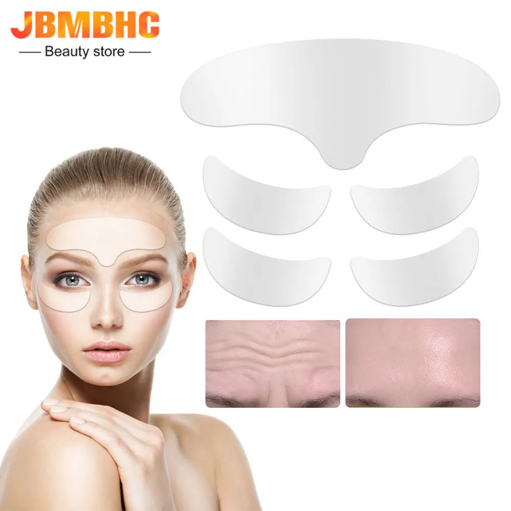 5/3/2pcs Silicone Pads Anti Wrinkle Aging Reusable Silicone Eye Mask