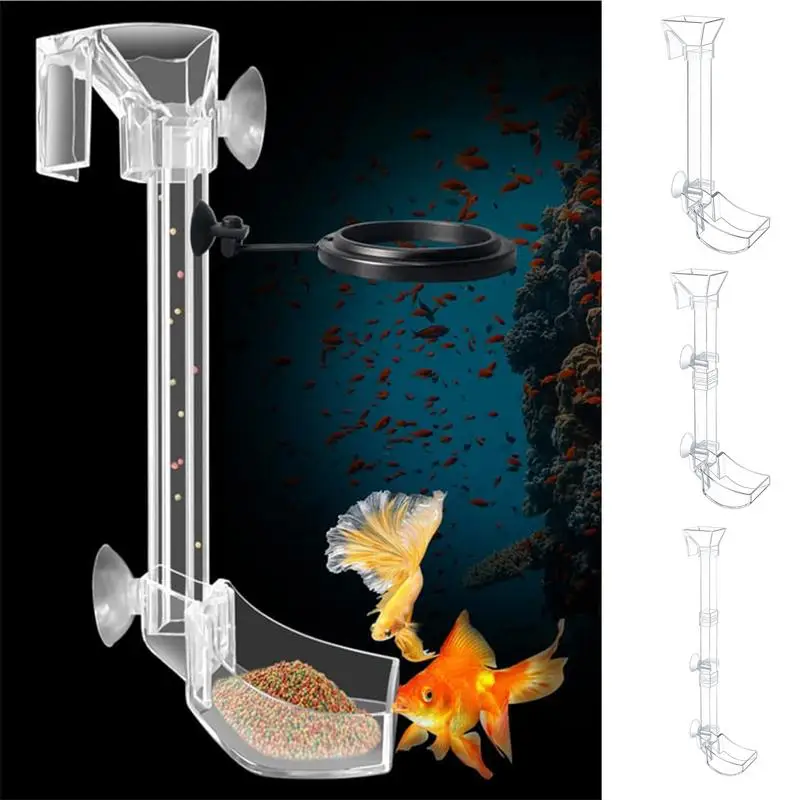 

Glass Aquarium Feeder Tube Dish Transparent Fish Tank Shrimp Snail Food Feeder Bowl Aquarium Feeding Accessories Shrimp Feeders