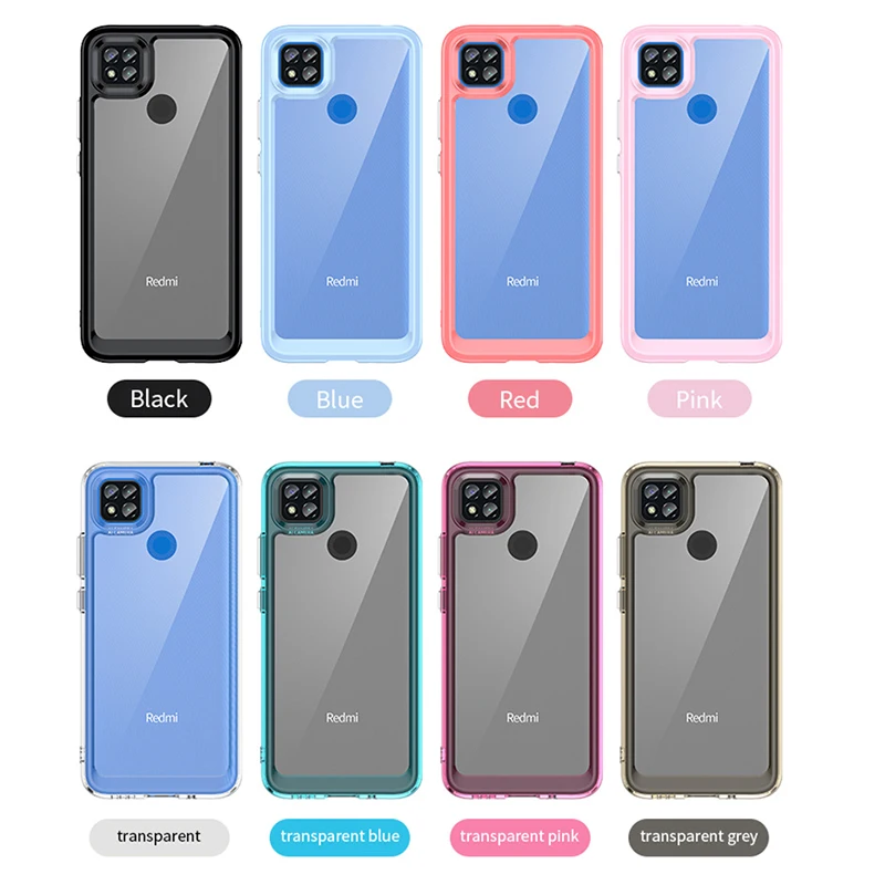 Comprar Nueva funda galvanizada de borde recto para Xiaomi Redmi 10C 6,71  Xiamoi Redmi10C 4G 10 C suave a prueba de golpes funda Coque