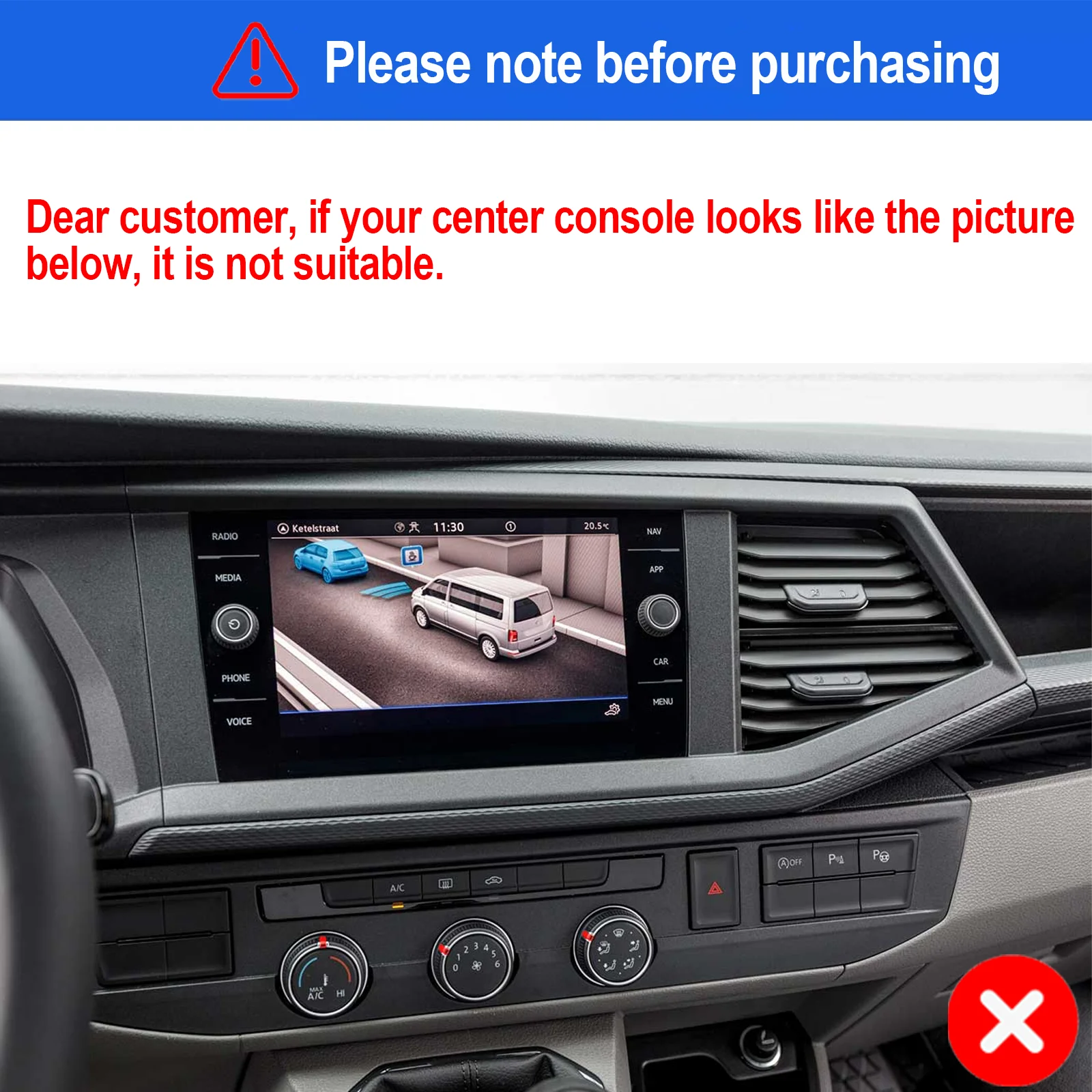 9" Android15 64G Car Stereo Radio For VW T6 Transporter Multivan Wrieless CarPlay Android Auto GPS NAV WIFI RDS FM Bluetooth SWC