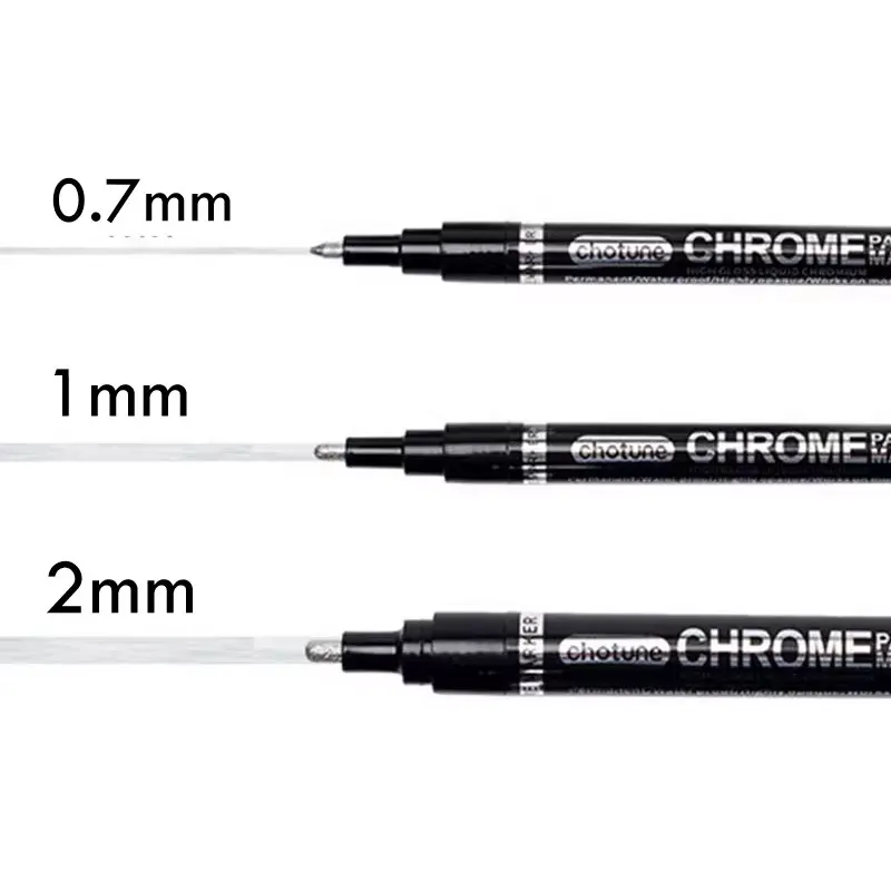 0.7/1/2mm Chrome Mirror Marker Pens Silver Marker Liquid Pen Cards/Posters/Mugs/Ceramic/Glass/Metallic Craftwork Paint Pen mirror marker pens paint marker pen markers pen marker pens paint pen art marker pen