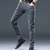 Casual Pants Slim Small Leg Long Men Denim Jeans Korean Version Trendy New Brand High Quality Grey Stretch Fashion Trousers 4
