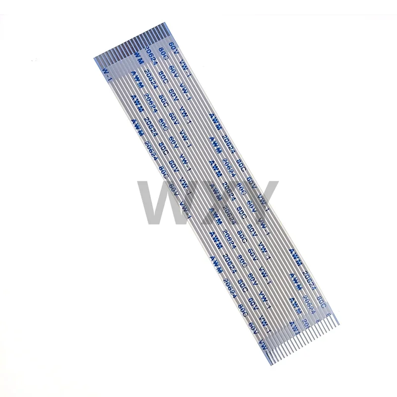 FPC FFC 리본 유연한 플랫 케이블, 34 핀 피치, 0.5mm, 1.0mm, AWM 20624, 80C, 60V 길이, 6 cm, 10 cm, 15 cm, 20 cm, 25 cm, 30 cm, 40cm,