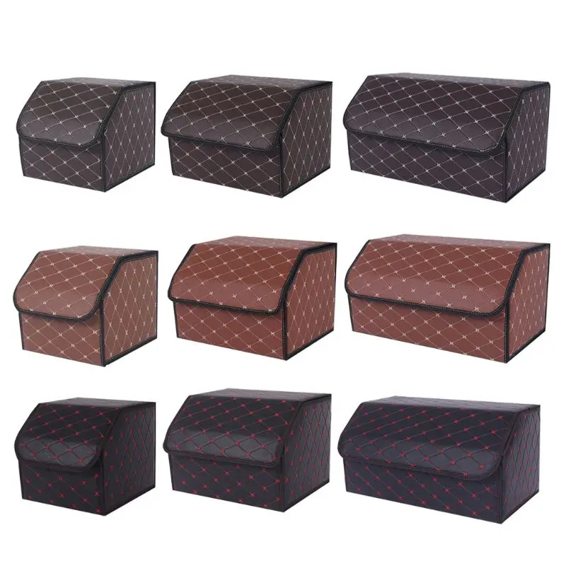 

Car Boot Tidy Bag Storage Box Collapsible Trunk Organiser Travel Holder Black Drop Shipping