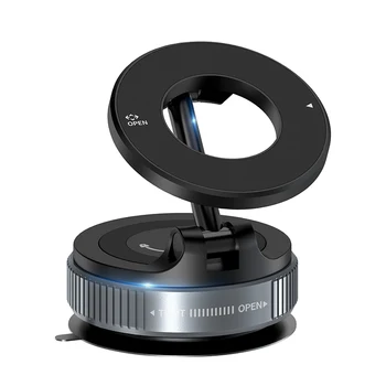 K007 Forte supporto magnetico per telefono da auto Design pieghevole 360 ° Supporto sottovuoto regolabile per auto/scrivania/bagno/uso universale 1