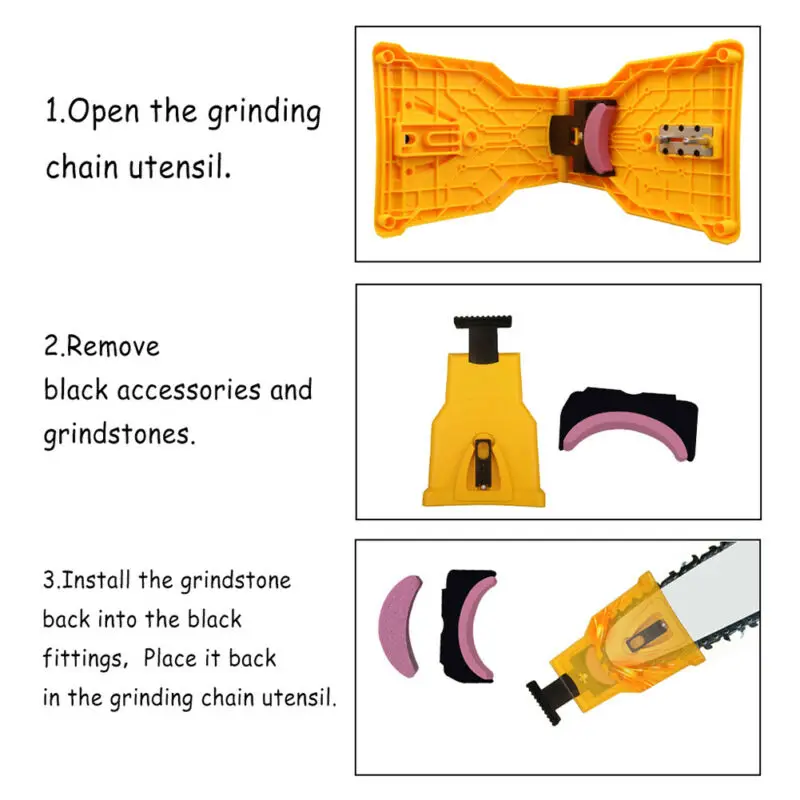 

Sharpening Tools Equipment Professional Accessories Grinding Stones Attachment Part Assembly Outdoor 2 pcs/set Portable Fast