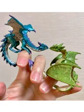  SO-TA Fingers Dragon Fingertip Monster Model Gashapon Toy Ornaments Gacha Mini Dinosaur Figure Collectible 