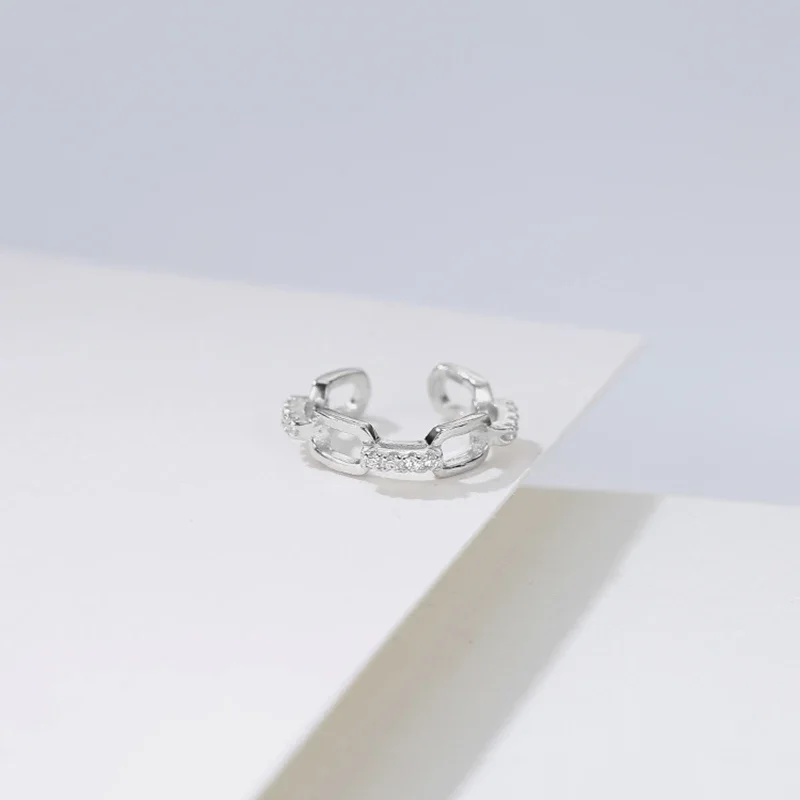 Charming Line Zircon Clip On Earrings Ear Cuff Without Piercing 1 pcs clip earrings
