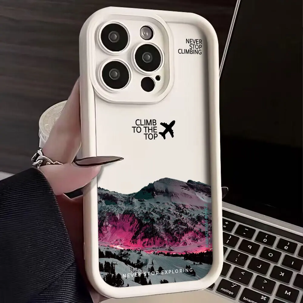 Luxury Mountain Peak Aircraft Phone Case - Premium Protective Cover