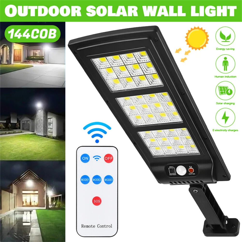 

Solar Street Light Motion Sensor Dusk To Dawn Solar Security Flood Lights IP65 Waterproof For Garden Yard Path Parking Lot