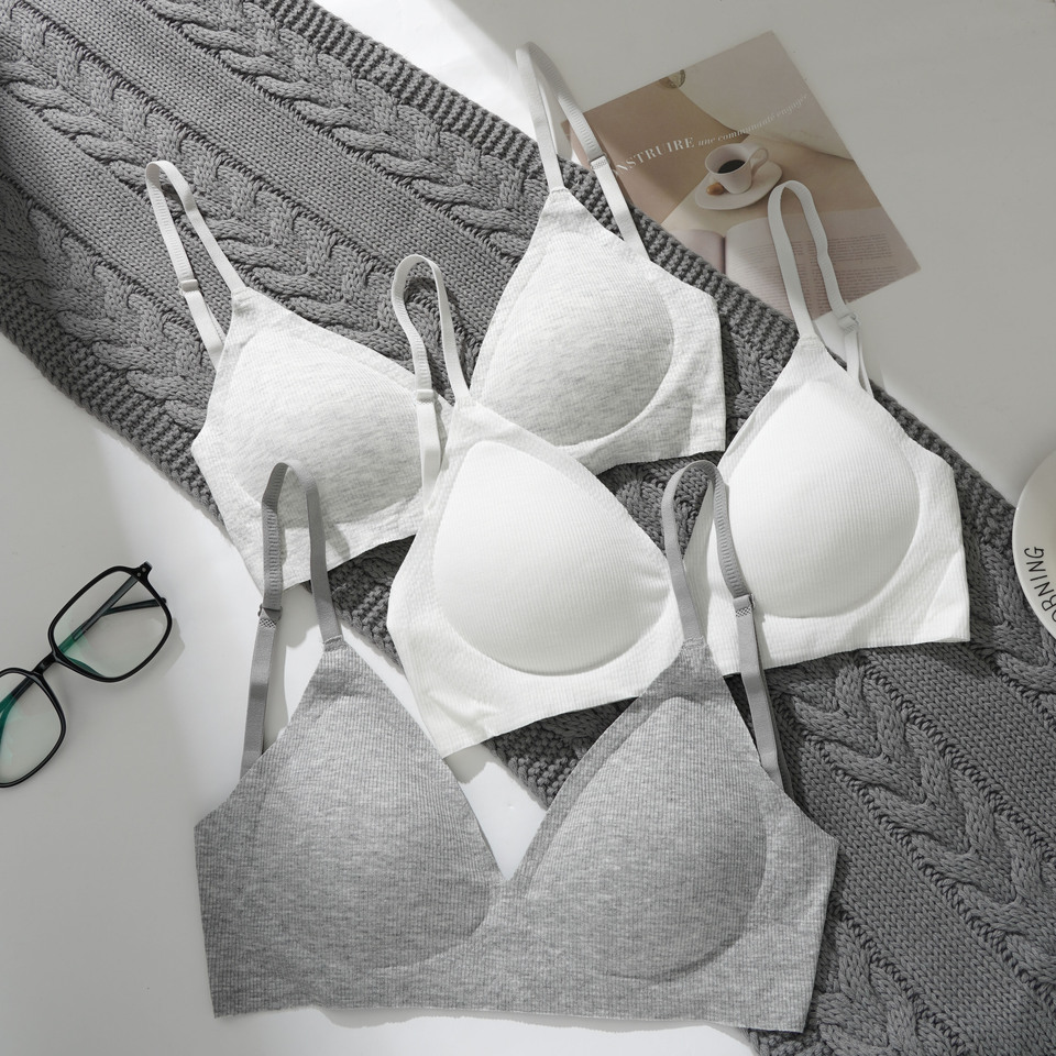 Women Sexy Seamless Bras Deep V Neck Bralette Sexy Lingerie Tops Push Up Underwear Wireless Brassiere for Female 