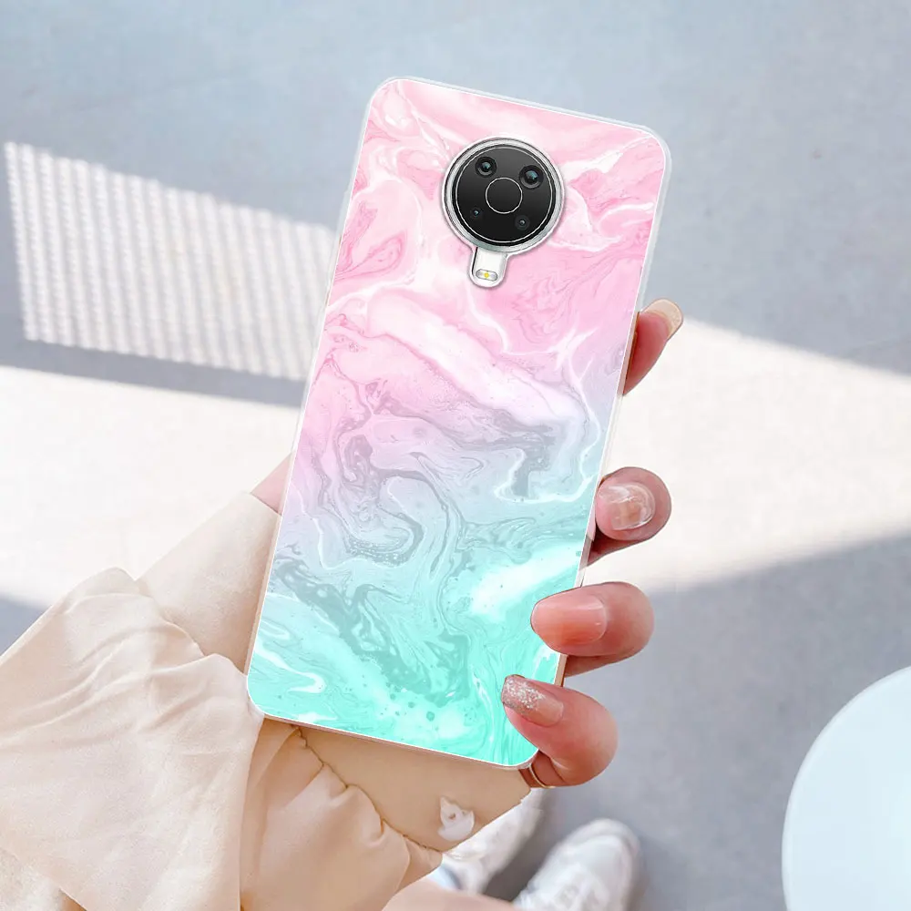 Elegant 6.52 Marble Clear TPU Silicone Soft Case - Flexible Protective Cover