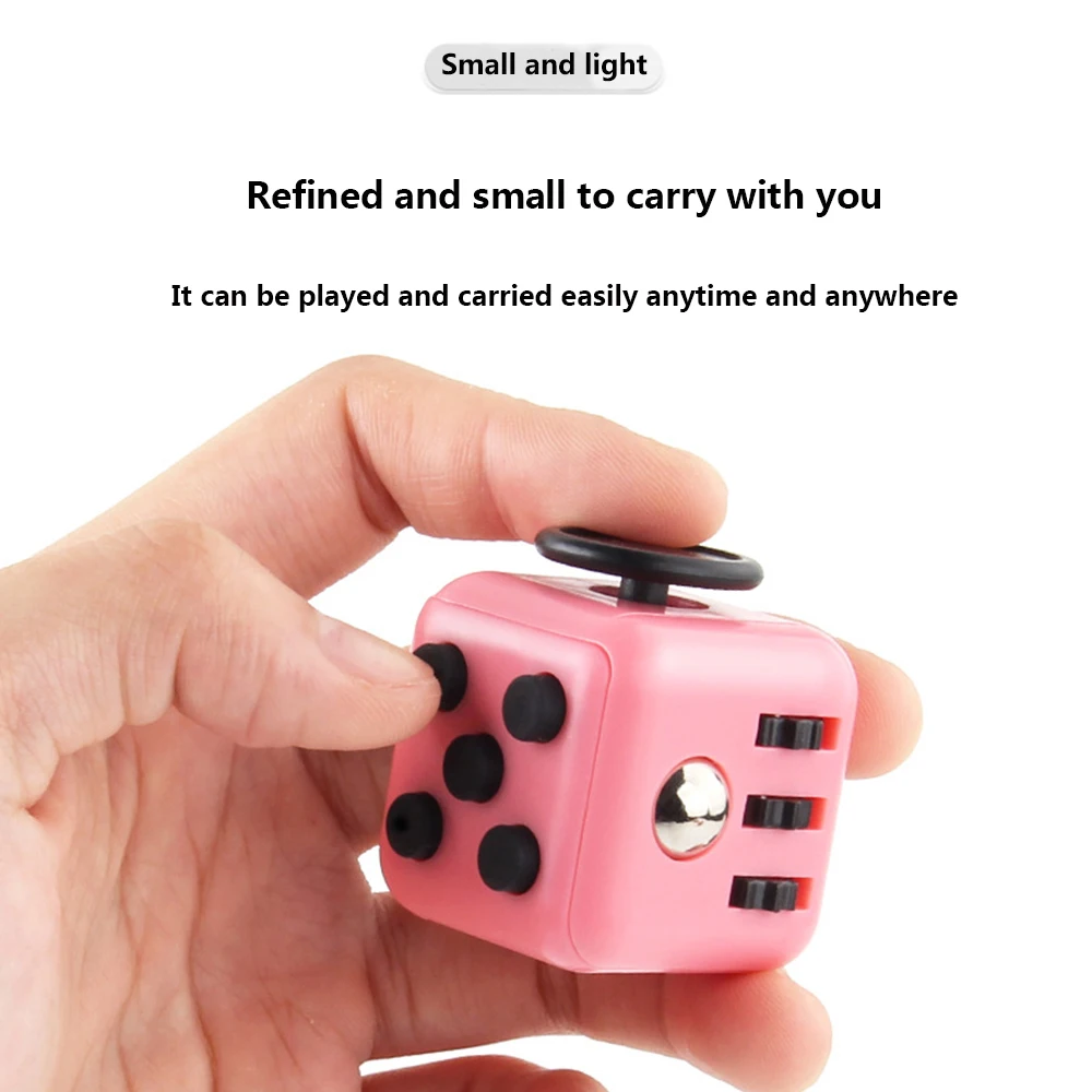 Decompression Toy Hand Pinching Venting Anti Irritability Anxiety 6sided Playable Decompression Finger Tip Dice Magic Cube fidget toys puzzle toys anti stress toys puzzle cube magic puzzle cube mini fingertip toy