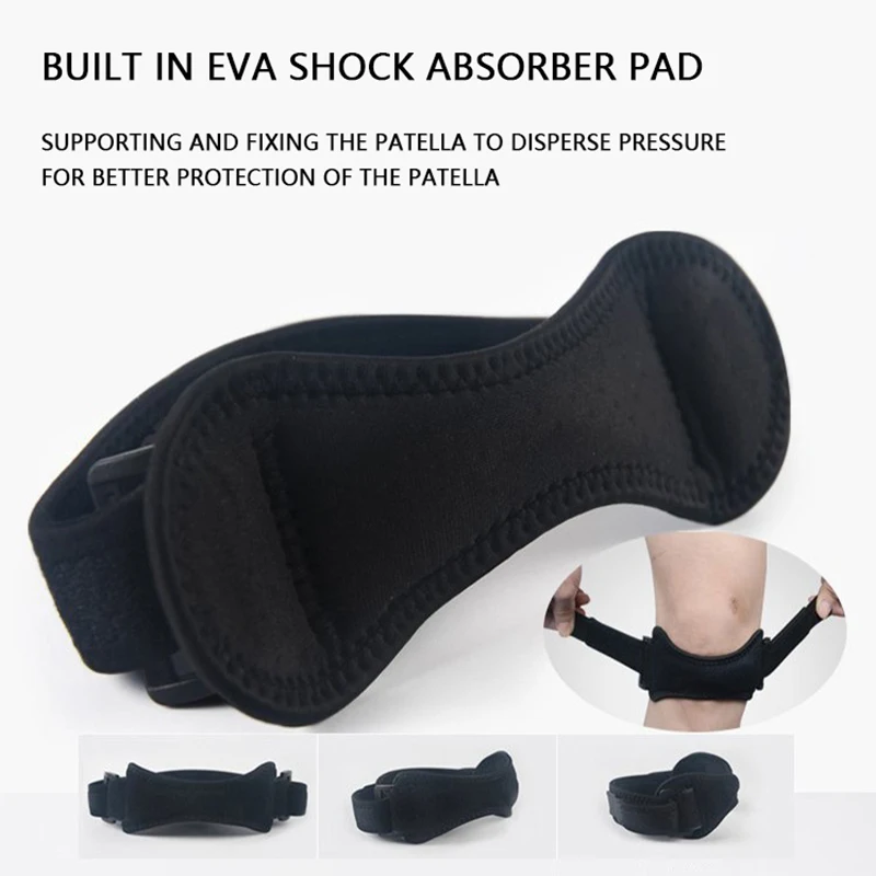 Knee Support 1pc Adjustable Patellar Tendon Pressurized Badminton Running