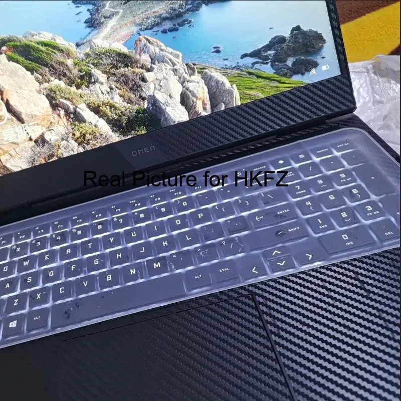 Pré-corte Nenhum Resíduo Adesivo de Vinil Pele Decalque para hp Omen 2023 2023 15.6 wf xf en ek ce ck 16.1 17.3 Transcend Gaming Laptop 16t-u - Imagem 2