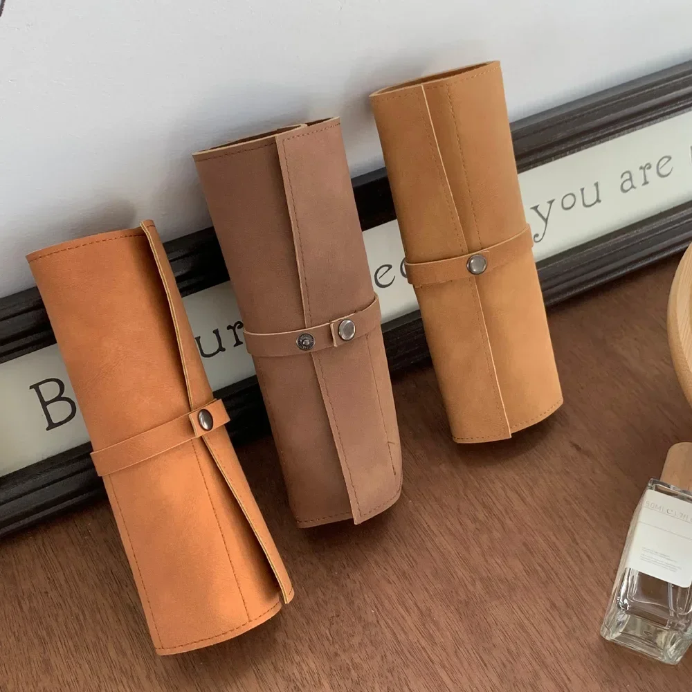 Travel Watch Organizer | Premium Full Grain Leather Watch Band Roll Organizer, 5-Slot H... - SKU WBRO0806 - UGI Packaging