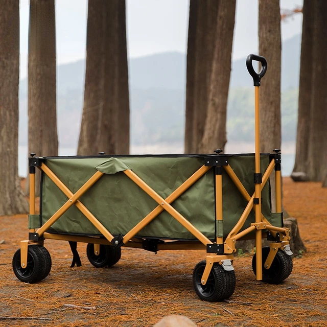 Carrito plegable para acampar, carrito de gran capacidad, carrito de Picnic  para fiesta al aire libre, carrito de jardín - AliExpress