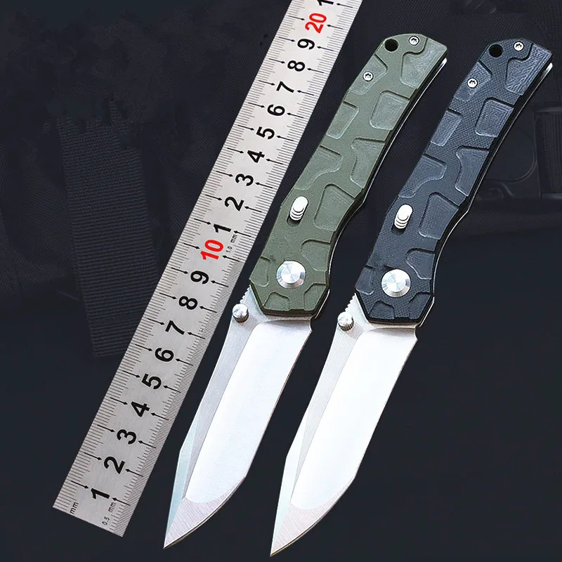 

Quality Free Wolf FW45 D2 Blade Folding Knife G10 Handle Bearing Camping Hunting Kitchen Pocket Survival Outdoor EDC Fold Knife