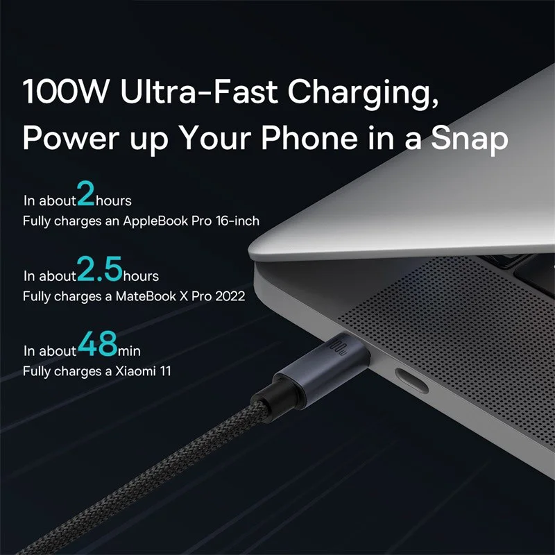 Bas192.- Câble USB de type C pour iPhone15 Pro PD100W, cordon de charge rapide pour Xiaomi Samsung MacPleiPad téléphone
