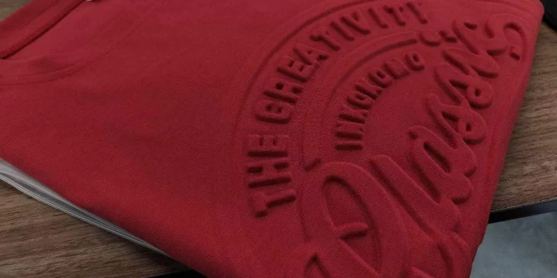 Vintage 3D Print T-Shirt Side View