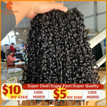 3B3C Burmese Pixie Curly Hair Bundles Virgin Human Hair Burmese Vietnamese Raw Human Hair Extensions Wholesale For Full Head 18A 1