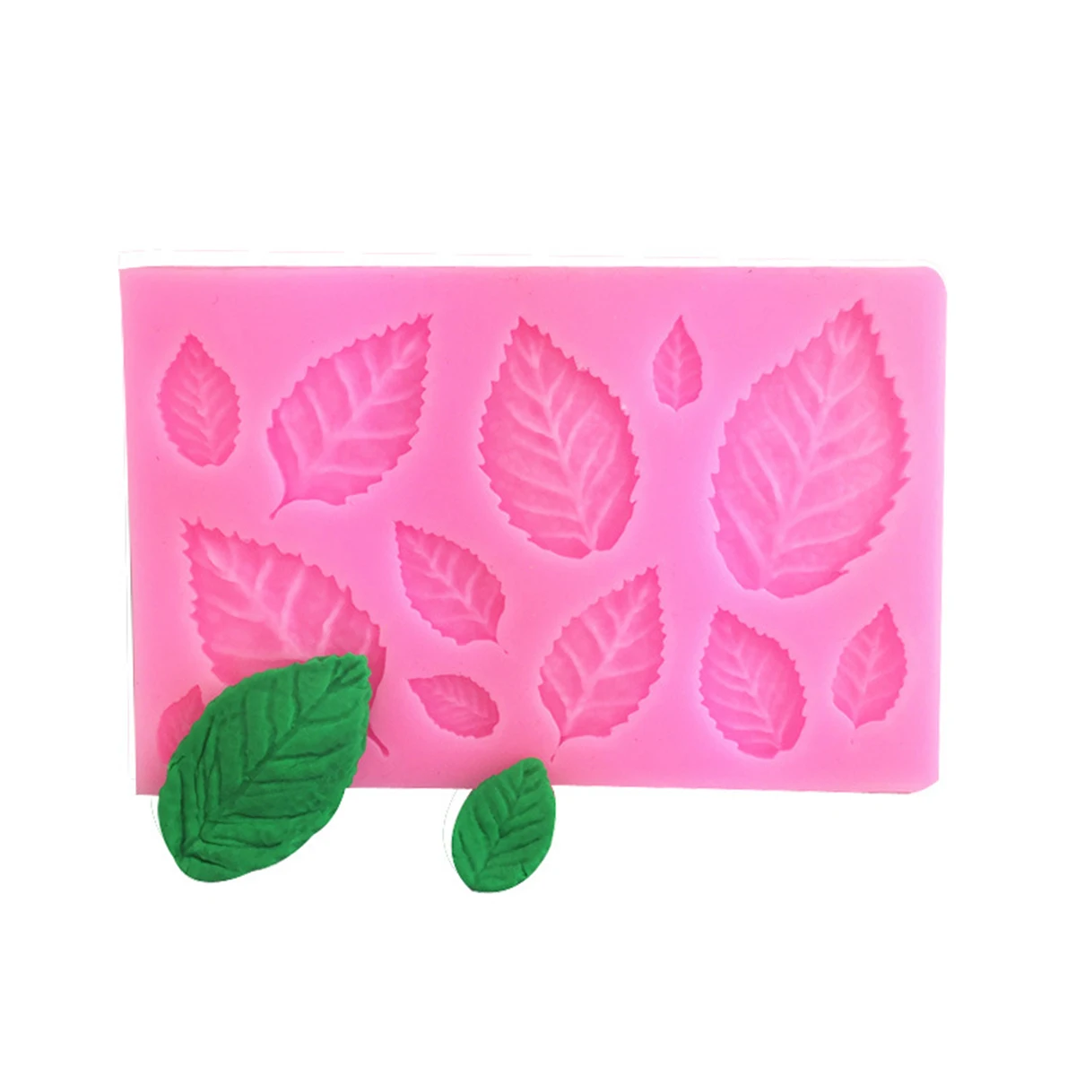1pc-Maple leaf sugar flipping silicone mold DIY baking maple leaf green leaf cake decoration clay chocolate mold