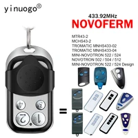 NOVOFERM NOVOTRON 502 504 512 Remote Control 433.92MHz NOVOFERM MINI-NOVOTRON 522 524 / TROMATIC MNHS433 02 04 MTR43-2 MCHS43-2 1