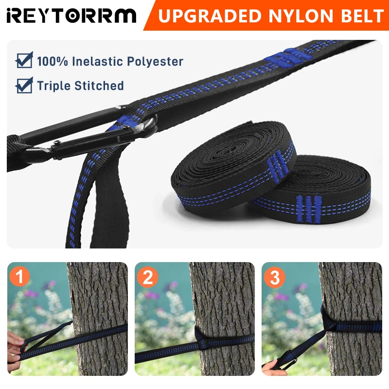 2-3 Person Large Size 300x200cm Hammock Outdoor Survival Camping Portable Hammock Leisure Patio Garden Terrace Double Traveling